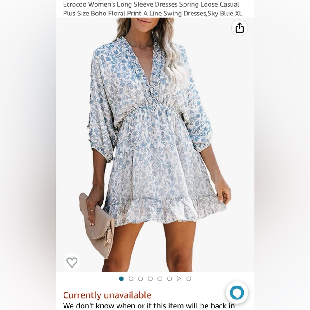 Flowy floral dress